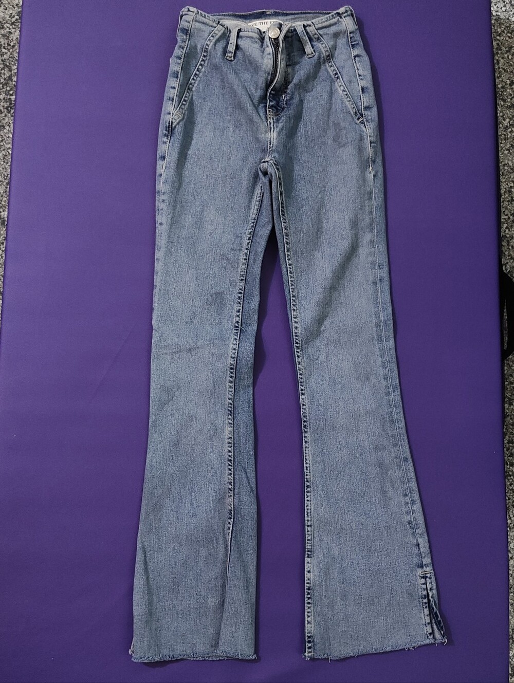 Light Blue Women's High-Rise Straight Jeans